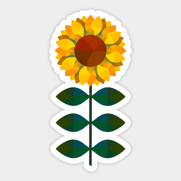 Sunflower Sticker by Obstinate and Literate